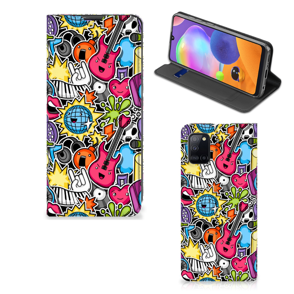 Samsung Galaxy A31 Hippe Standcase Punk Rock - B2C Telecom