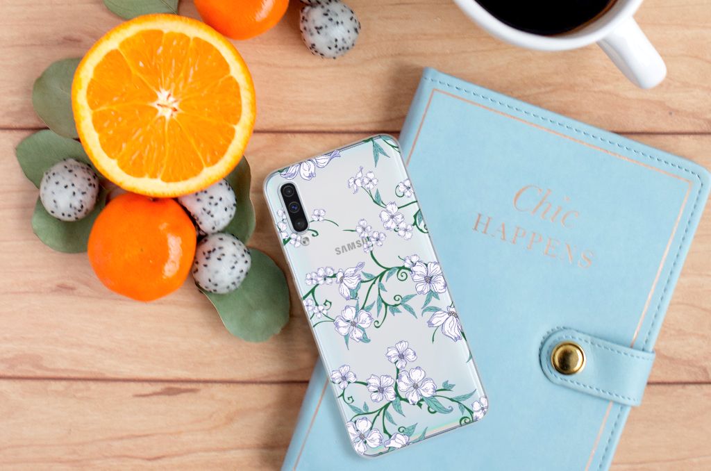 Samsung Galaxy A50 Uniek TPU Case Blossom White