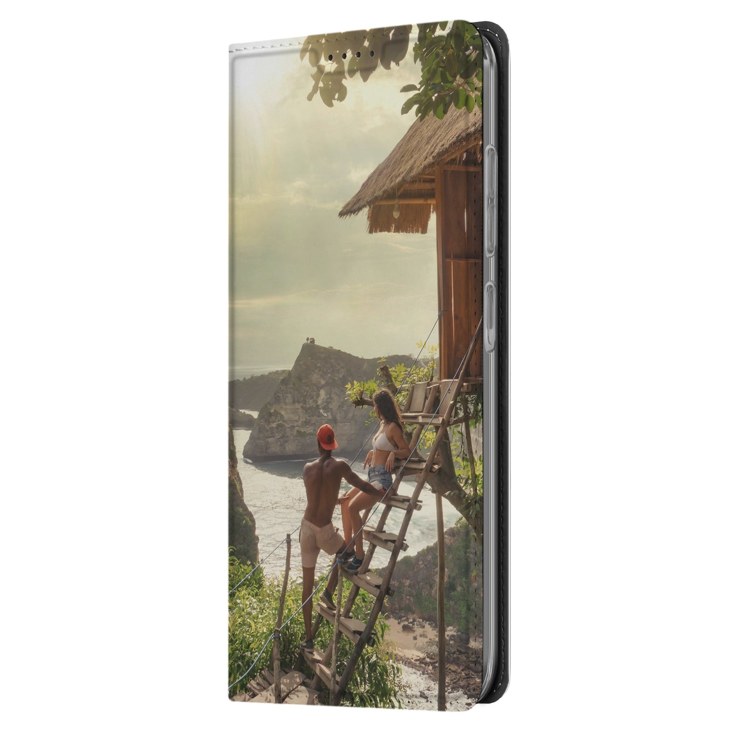 Stand Case Hoesje Maken Samsung Galaxy S25 met uniek ontwerp van een prachtig uitzicht.