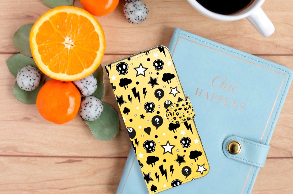 Telefoonhoesje met Naam Xiaomi Redmi 10C Punk Geel