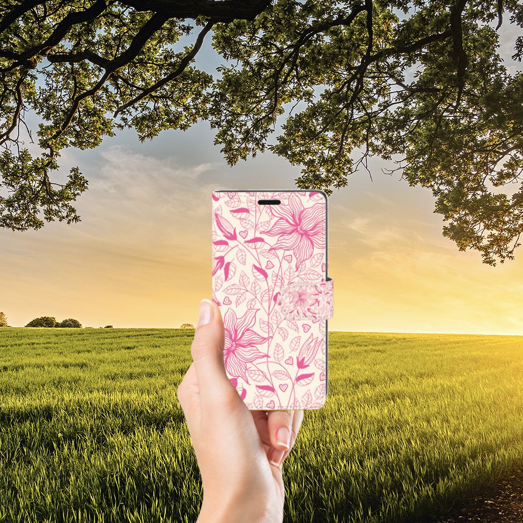 Sony Xperia XZ | Sony Xperia XZs Hoesje Pink Flowers