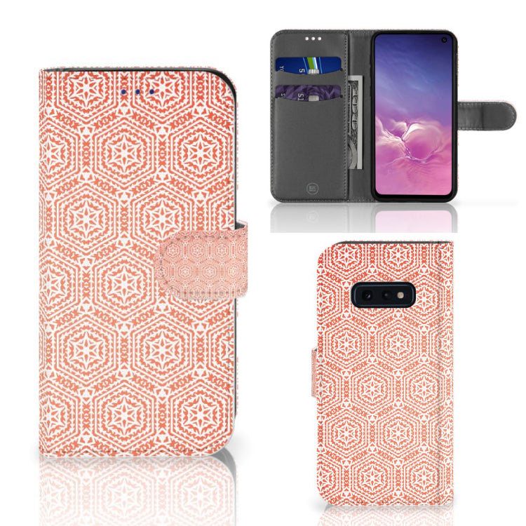 Samsung Galaxy S10e Telefoon Hoesje Pattern Orange