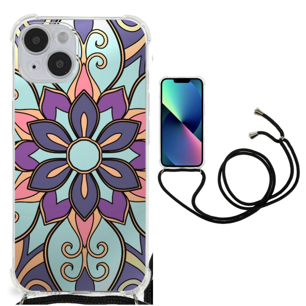 iPhone 14 Case Purple Flower