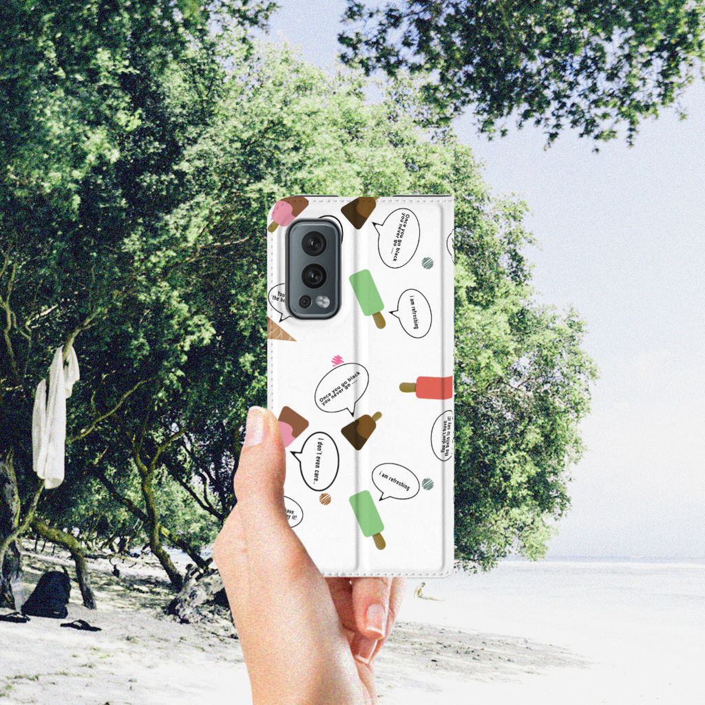 OnePlus Nord 2 5G Flip Style Cover IJsjes - B2C Telecom