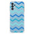 Samsung Galaxy A13 (4G) Doorzichtige Silicone Hoesje Zigzag Blauw B2C Telecom