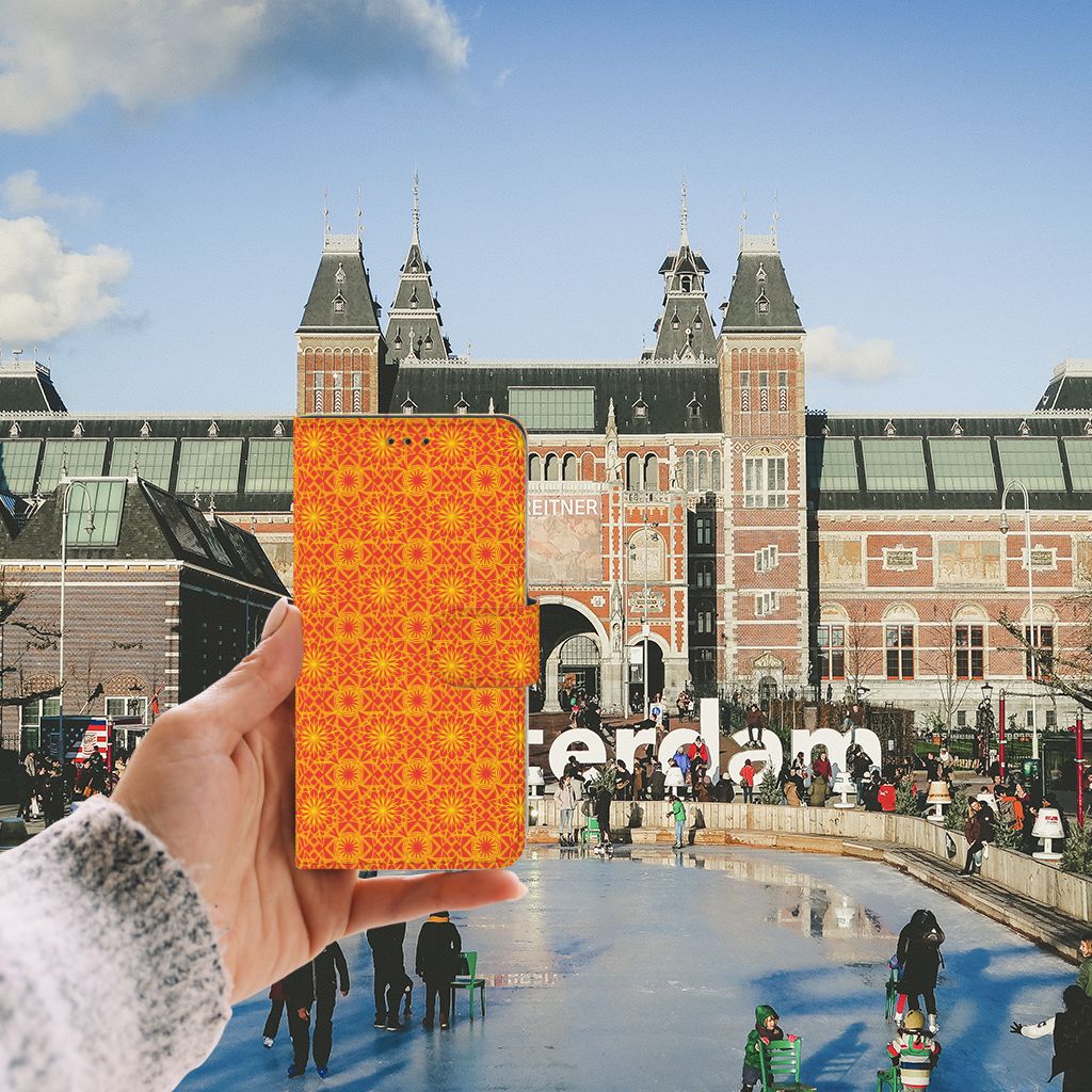 Huawei P10 Lite Telefoon Hoesje Batik Oranje