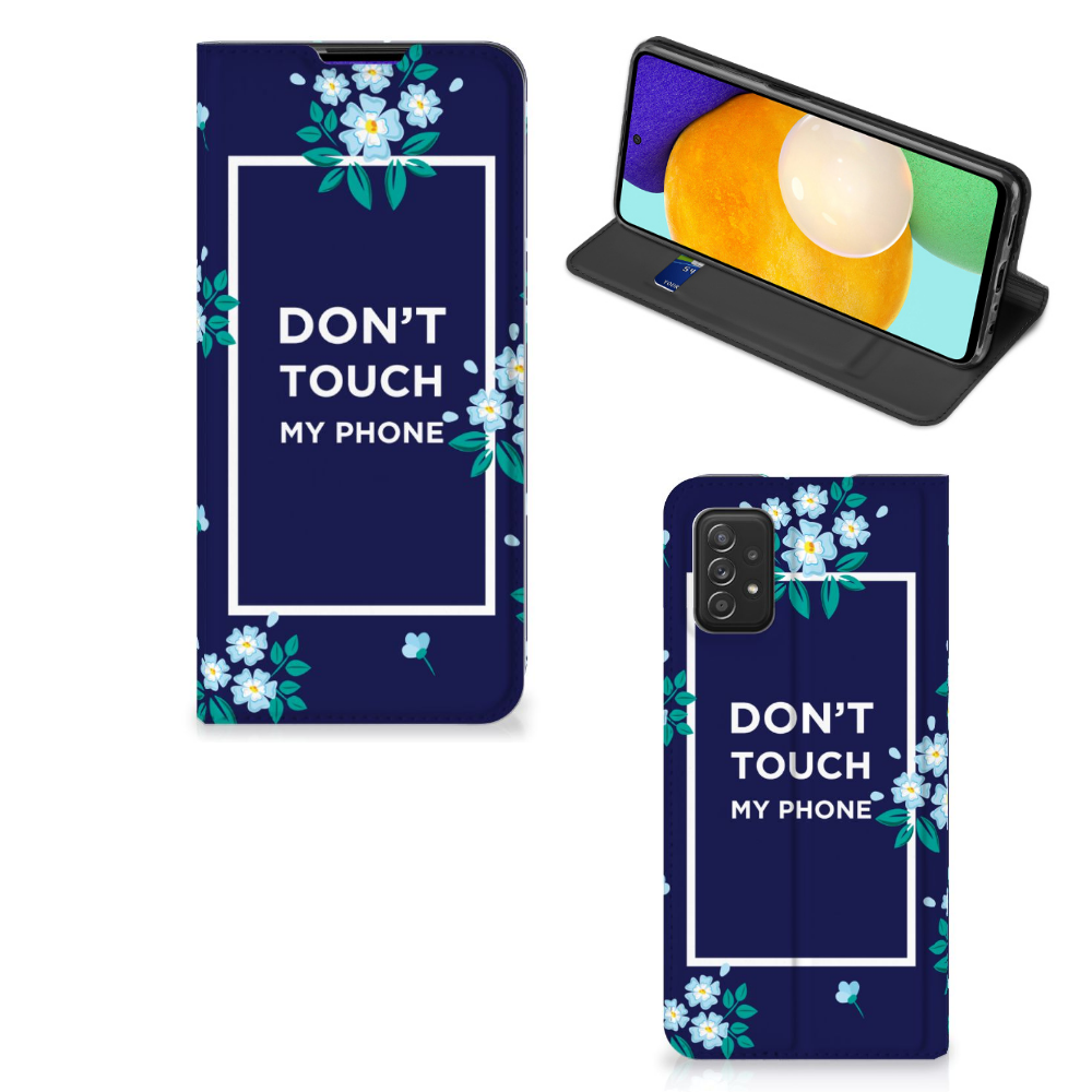 Samsung Galaxy A03s Design Case Flowers Blue DTMP - B2C Telecom