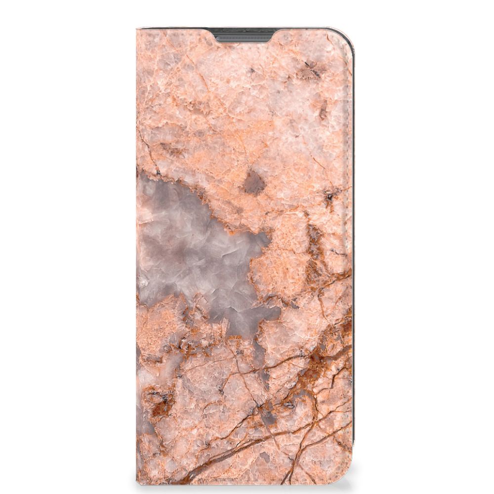OPPO A77 5G | A57 5G Standcase Marmer Oranje - B2C Telecom
