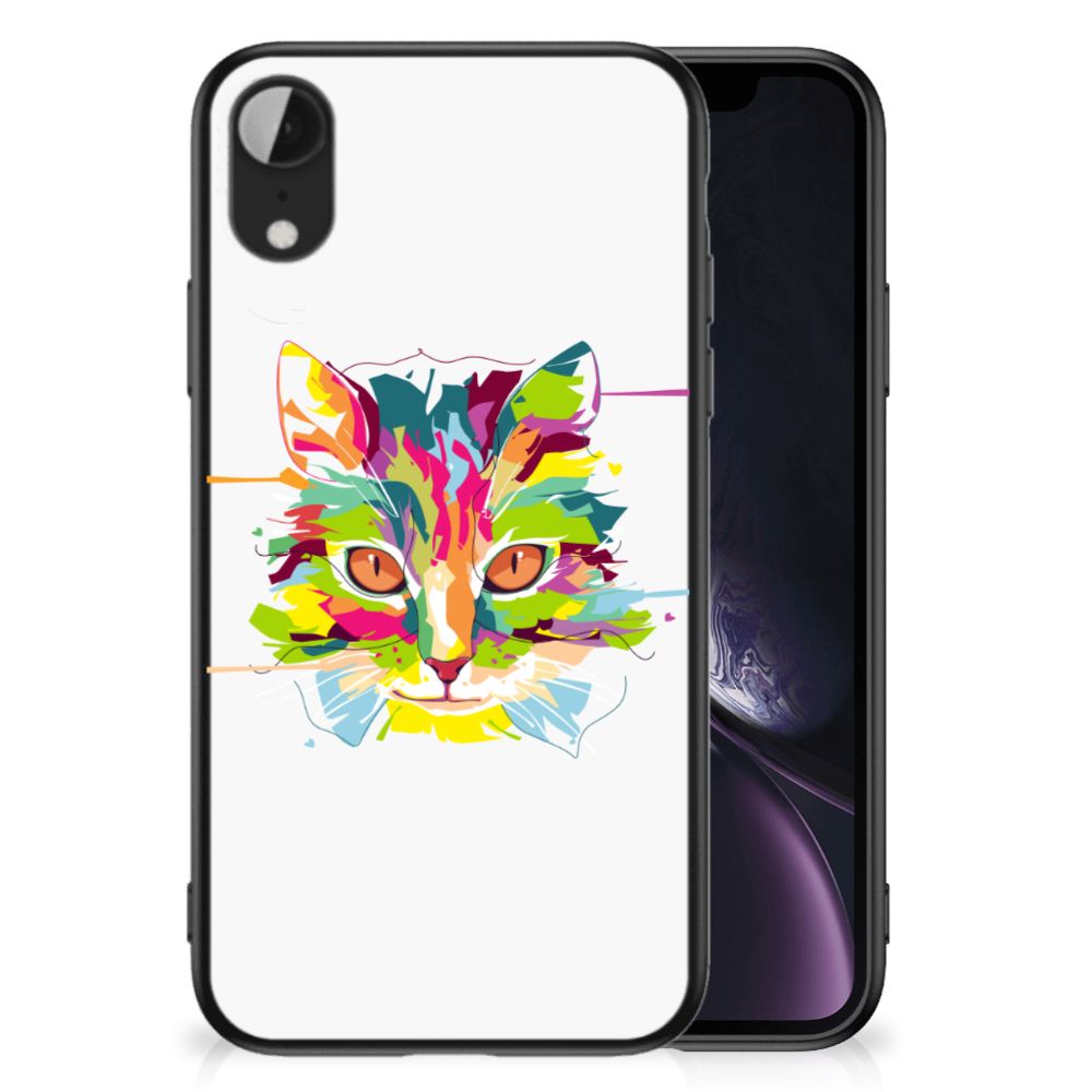 Apple iPhone XR Hoesje Cat Color
