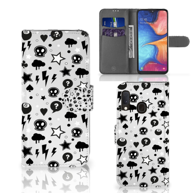 Telefoonhoesje met Naam Samsung Galaxy A20e Silver Punk