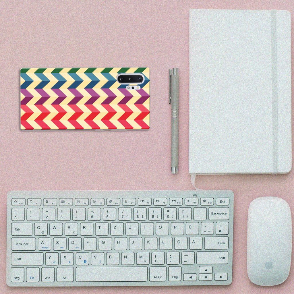 Samsung Galaxy Note 10 Plus TPU bumper Zigzag Multi Color