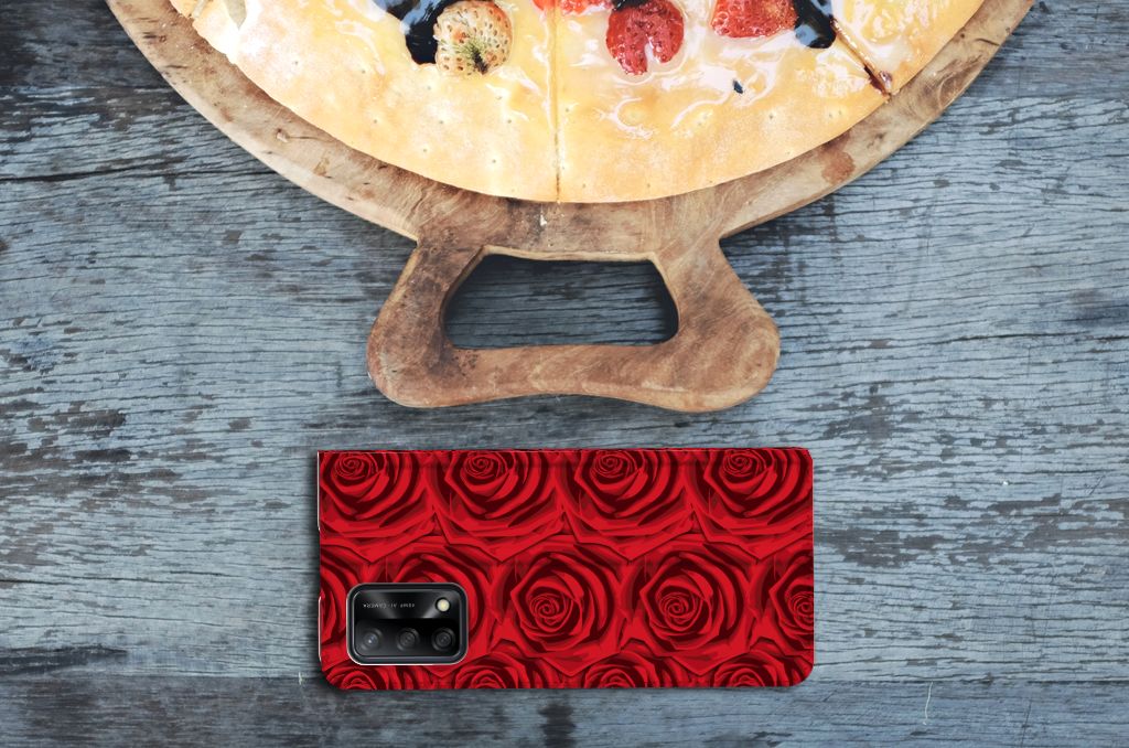 OPPO A74 4G Smart Cover Red Roses - B2C Telecom