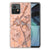 Motorola Moto G72 TPU Siliconen Hoesje Marmer Oranje B2C Telecom