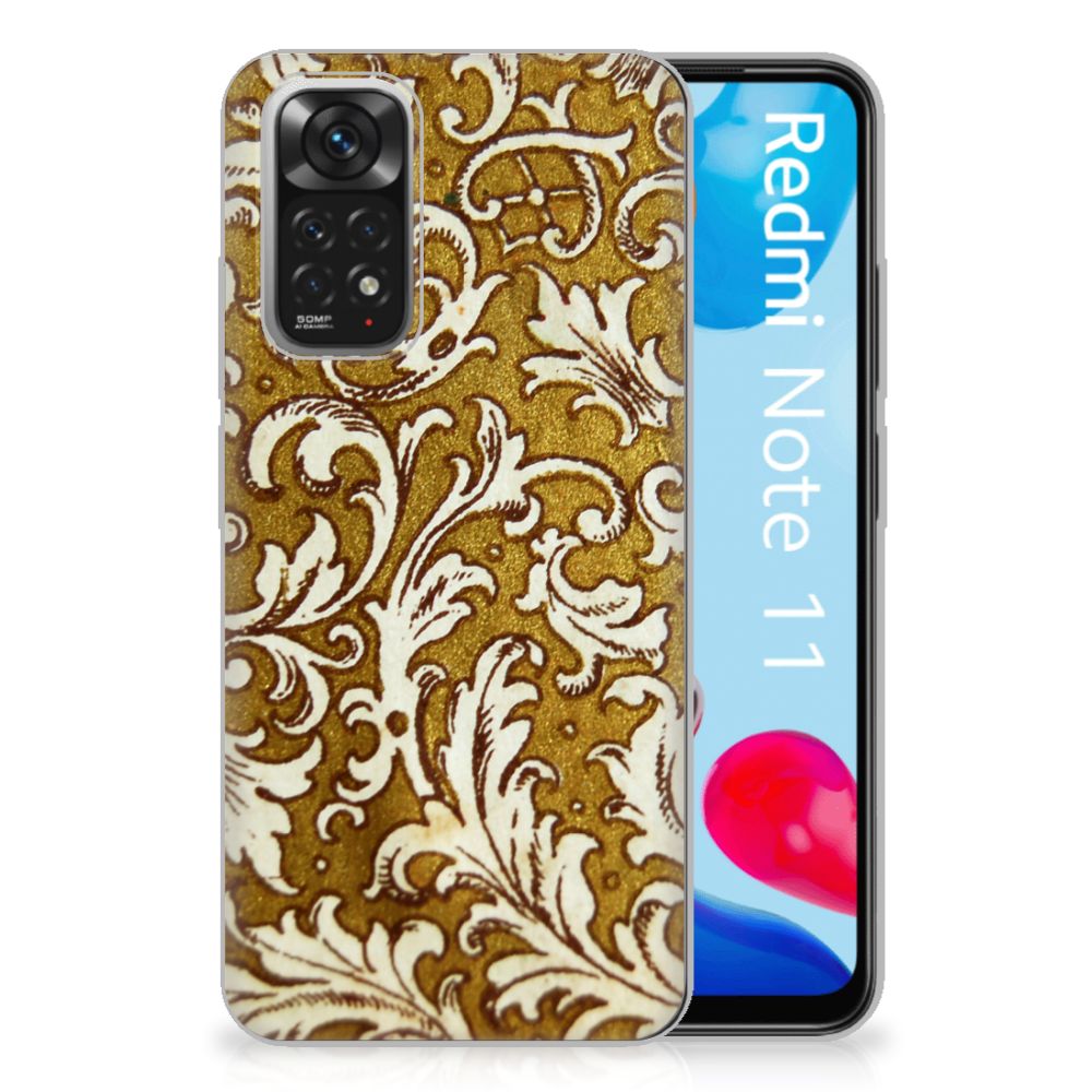 Siliconen Hoesje Xiaomi Redmi 10 | Redmi Note 11 4G Barok Goud