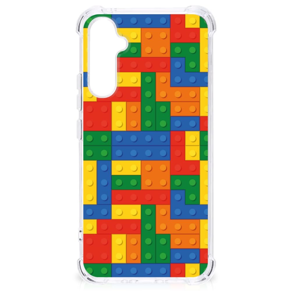 Samsung Galaxy A34 Doorzichtige Silicone Hoesje Blokken