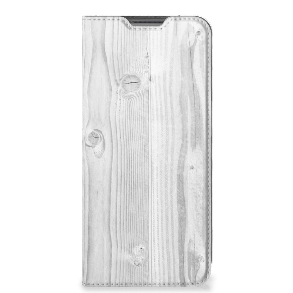 OPPO A96 | A76 Book Wallet Case White Wood - B2C Telecom