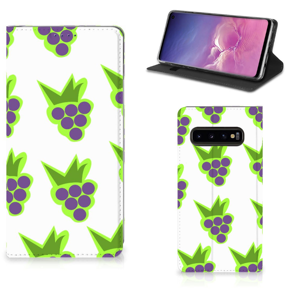 Samsung Galaxy S10 Flip Style Cover Druiven
