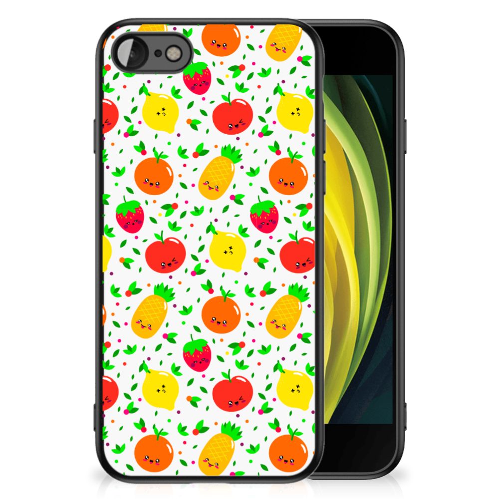 iPhone SE 2022 | SE 2020 | 7/8 Back Cover Hoesje Fruits met kleurrijke fruitprint op TPU hoesje.