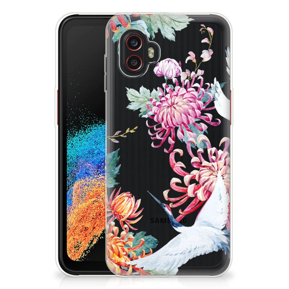 Samsung Galaxy Xcover 6 Pro TPU Hoesje Bird Flowers B2C Telecom