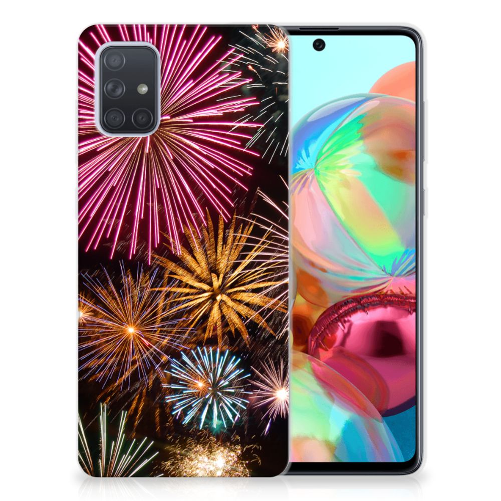 Samsung Galaxy A71 Silicone Back Cover Vuurwerk
