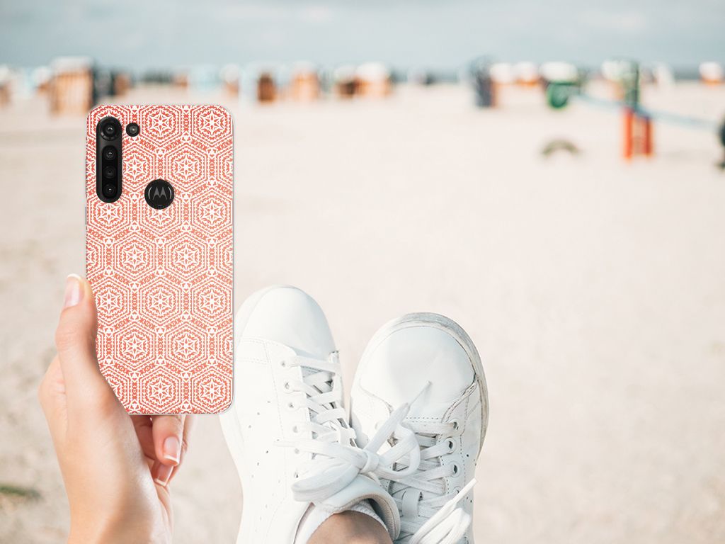 Motorola Moto G8 Power TPU bumper Pattern Orange B2C Telecom
