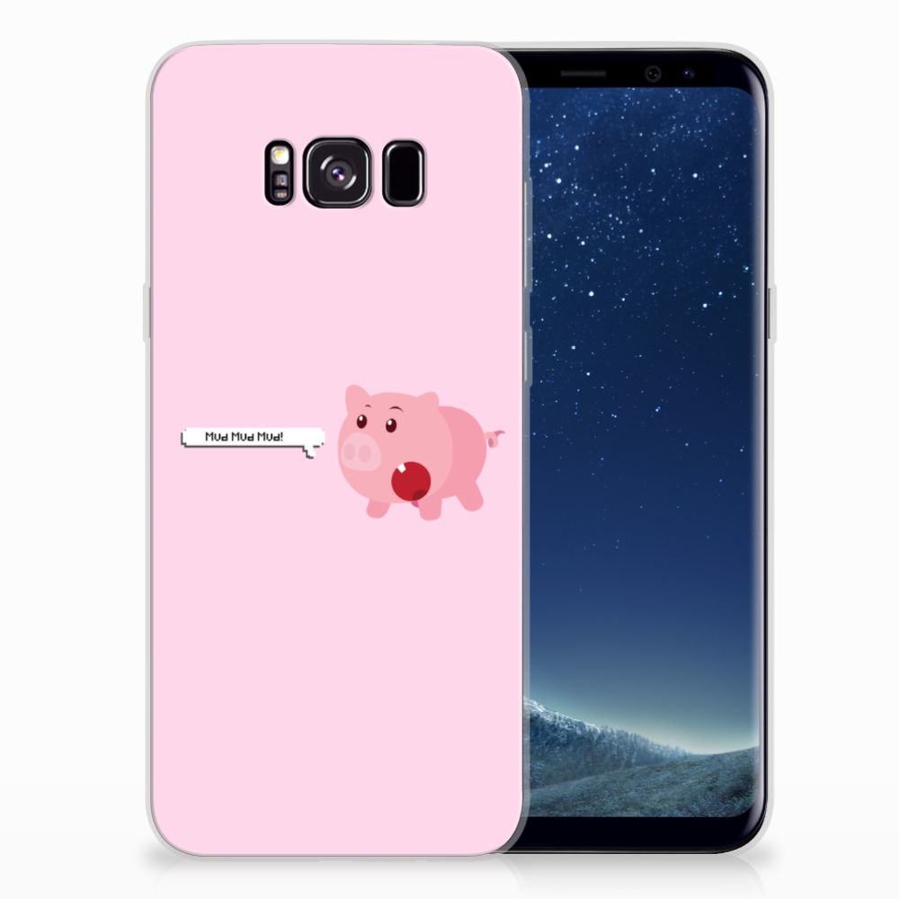 Samsung Galaxy S8 Plus Telefoonhoesje met Naam Pig Mud