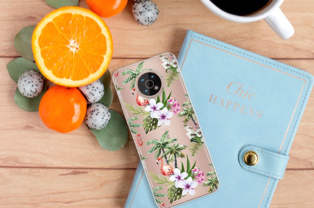 Nokia G50 TPU Hoesje Flamingo Palms B2C Telecom