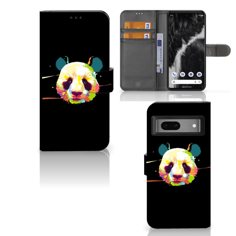 Google Pixel 7 Leuk Hoesje Panda Color