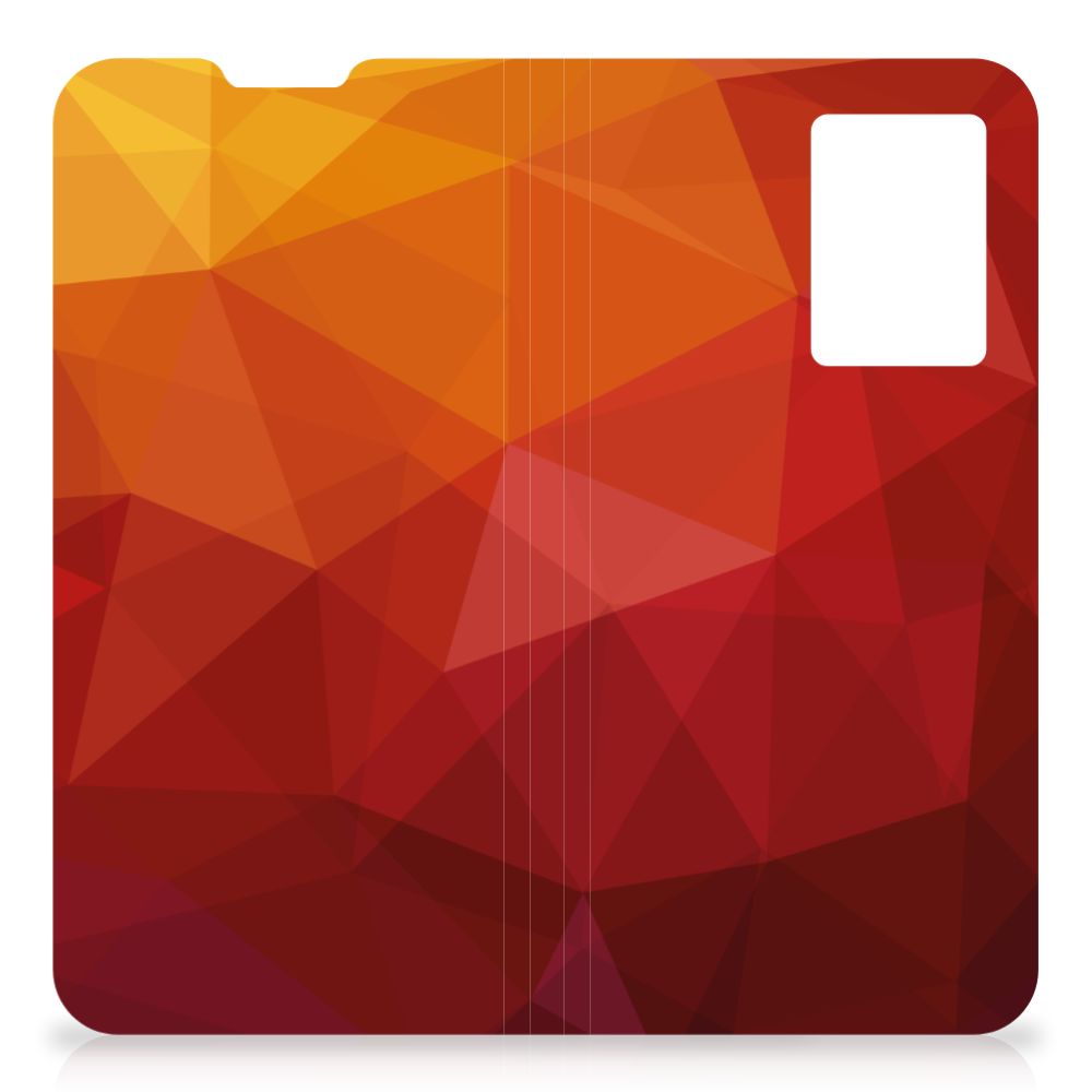 Stand Case voor OPPO A77 5G | A57 5G Polygon Red