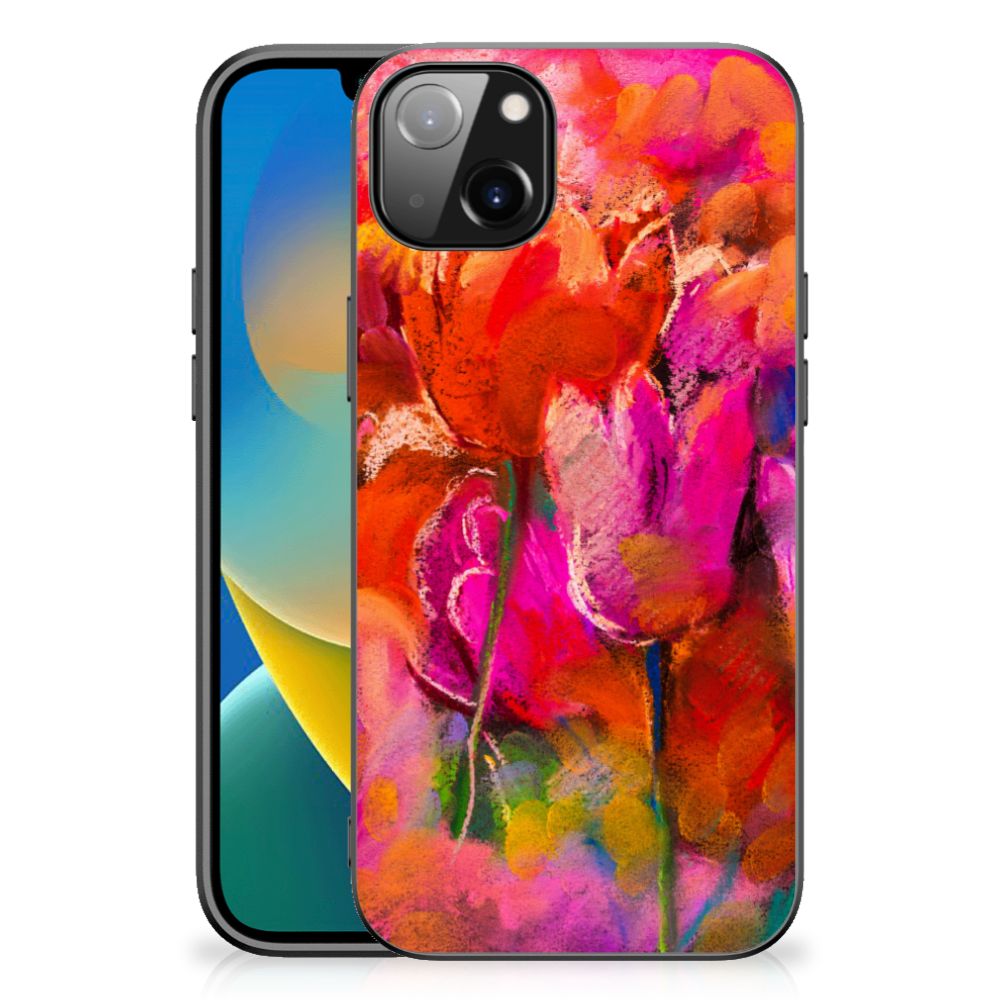 Kleurrijke Telefoonhoesje iPhone 14 Plus Tulips