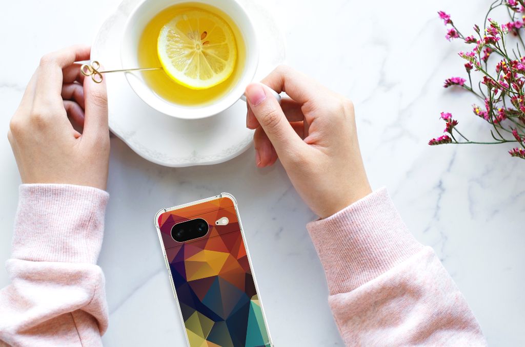 Google Pixel 8 Shockproof Case Polygon Color B2C Telecom