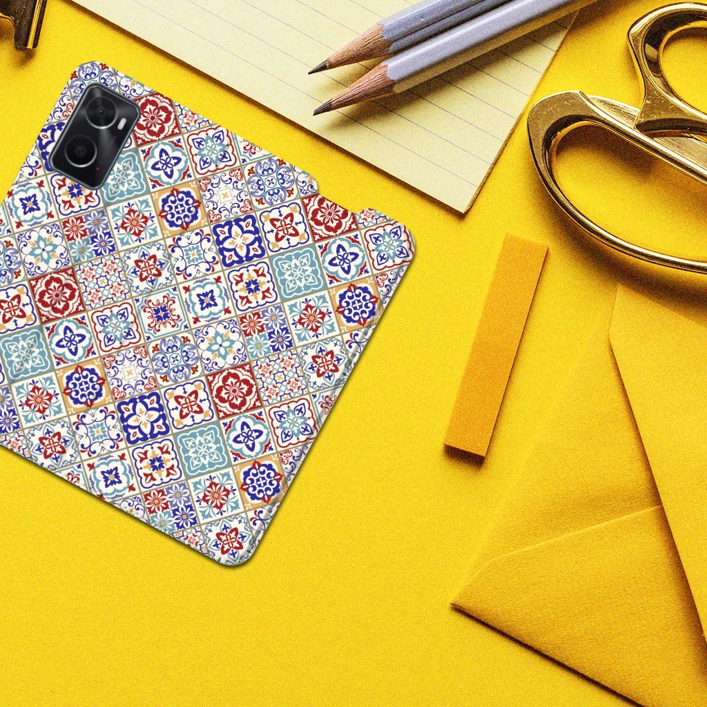 OPPO A96 | A76 Standcase Tiles Color - B2C Telecom