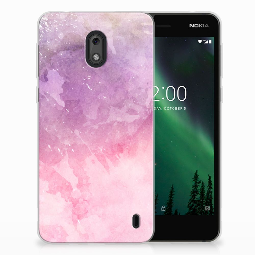 Hoesje maken Nokia 2 Pink Purple Paint