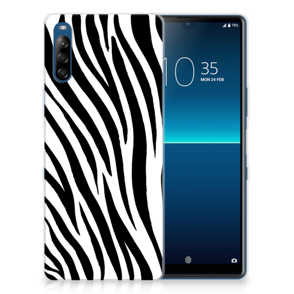 Sony Xperia L4 TPU Hoesje Zebra