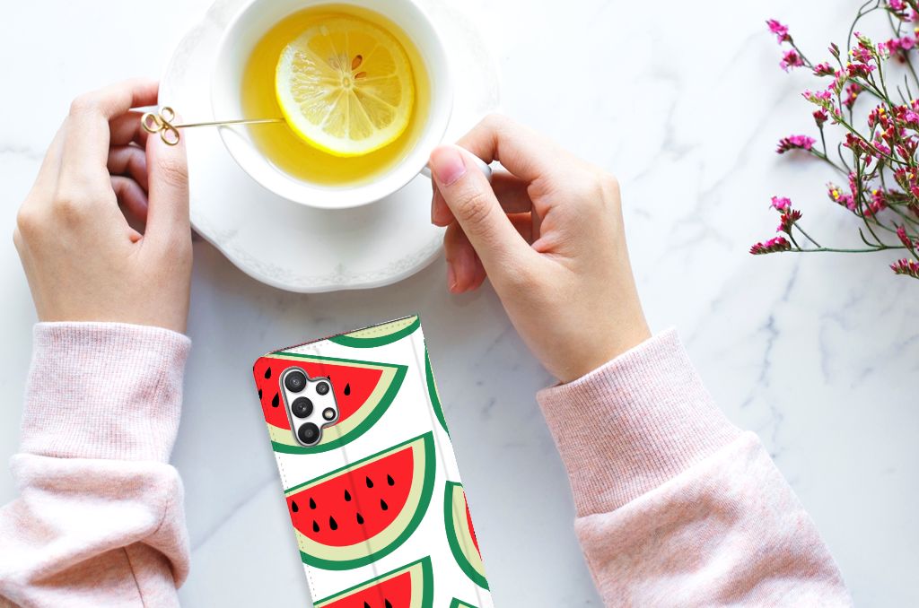Samsung Galaxy A32 4G | A32 5G Enterprise Editie Flip Style Cover Watermelons - B2C Telecom