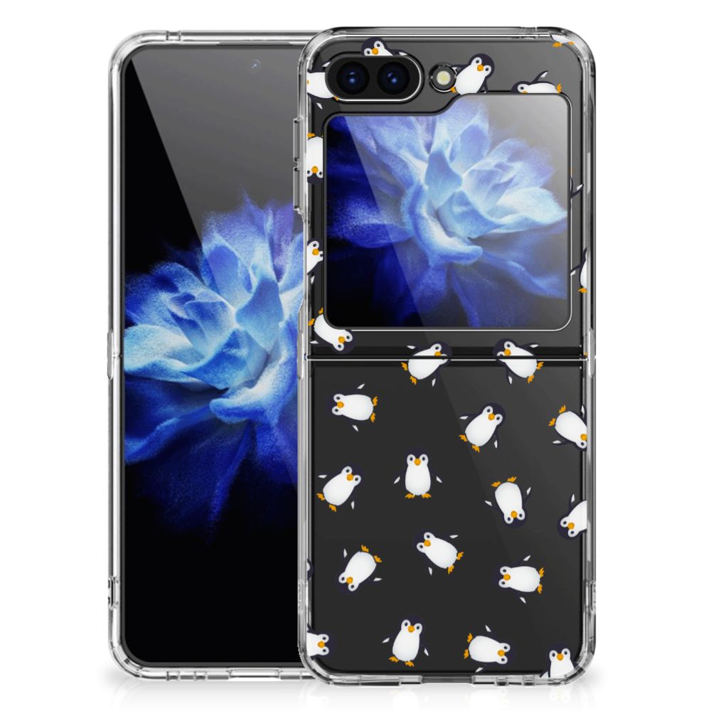 TPU bumper voor Samsung Galaxy Z Flip 5 Pinguïn
