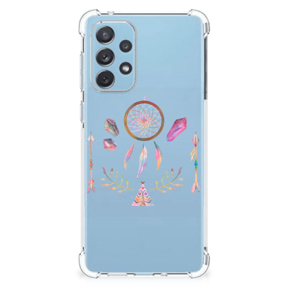 Samsung Galaxy A73 Stevig Bumper Hoesje Boho Dreamcatcher B2C Telecom