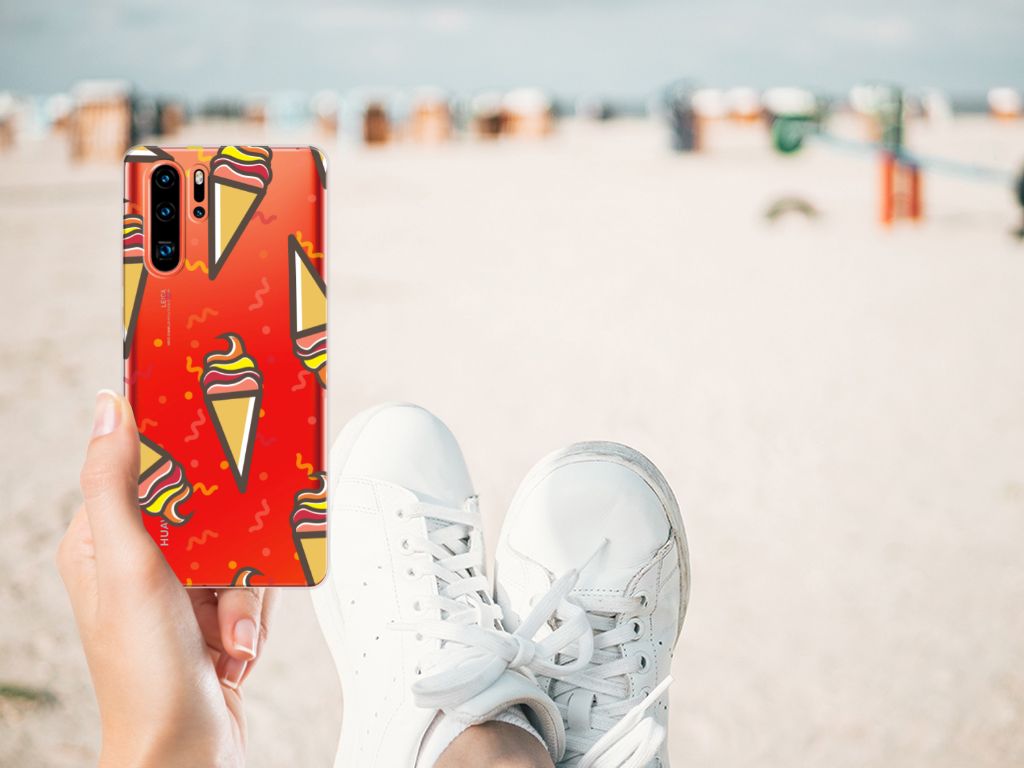 Huawei P30 Pro Siliconen Case Icecream
