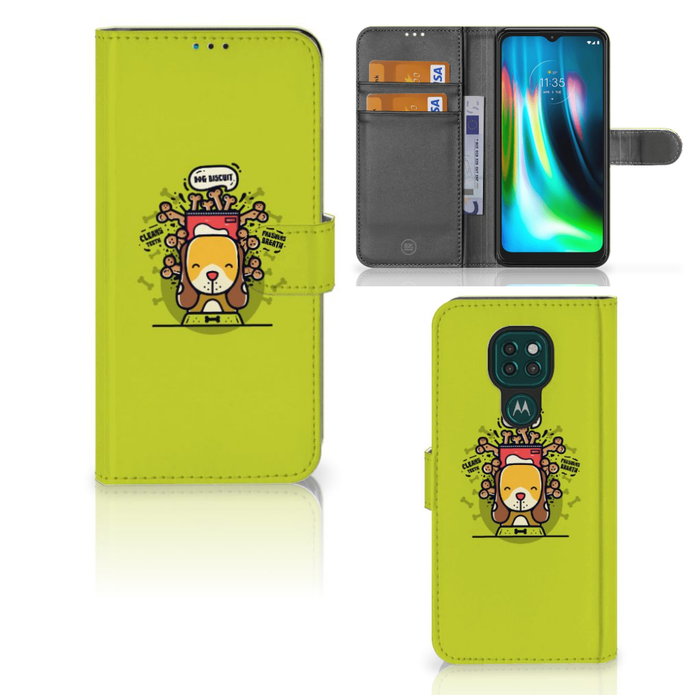 Motorola Moto G9 Play | E7 Plus Leuk Hoesje Doggy Biscuit