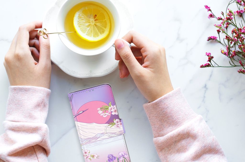 OPPO Reno4 Z Telefoonhoesje met Pasjes Bird Flying