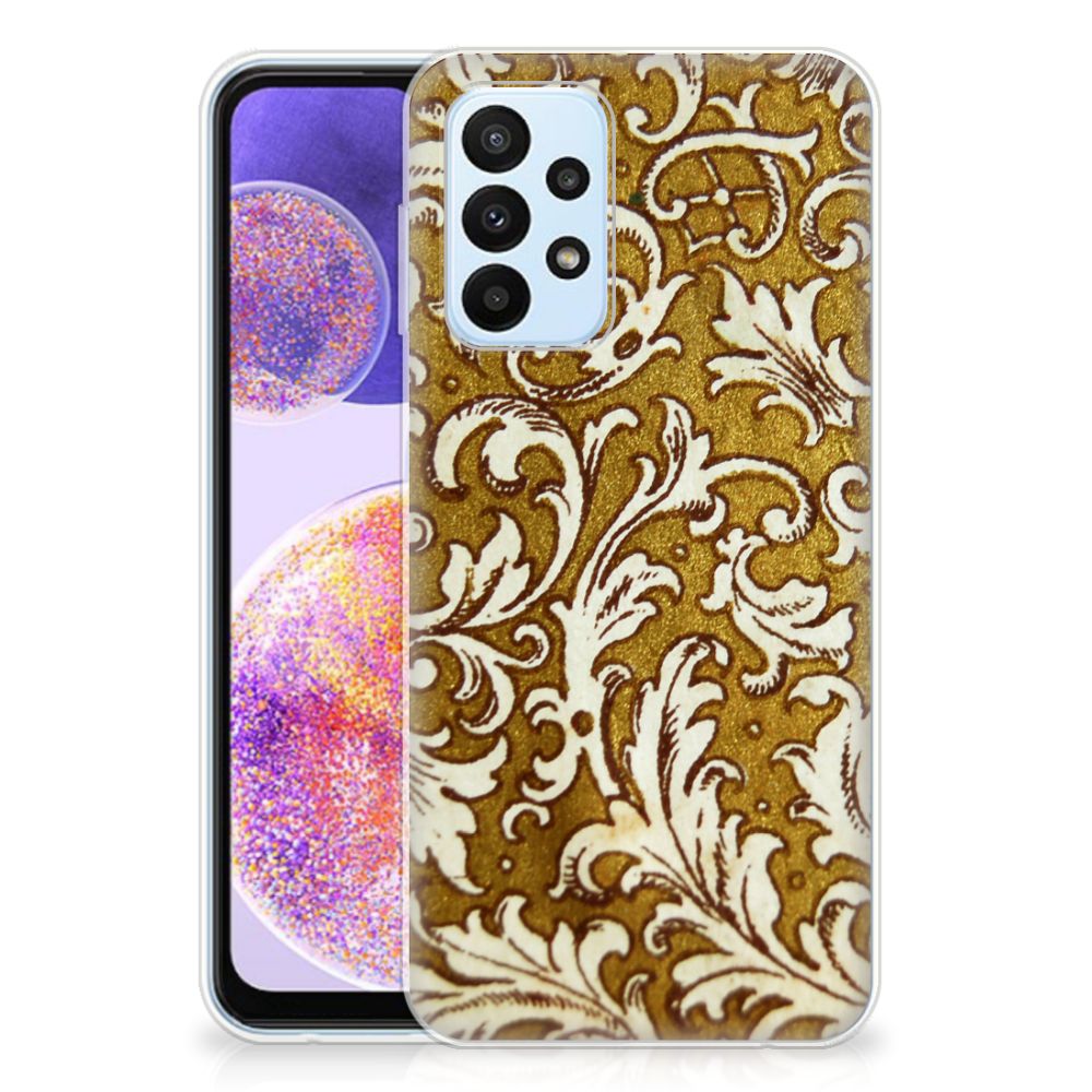 Siliconen Hoesje Samsung Galaxy A23 Barok Goud B2C Telecom