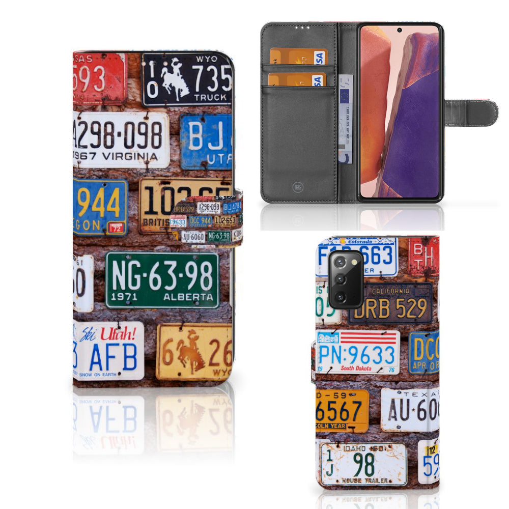 Samsung Galaxy Note 20 Telefoonhoesje met foto Kentekenplaten