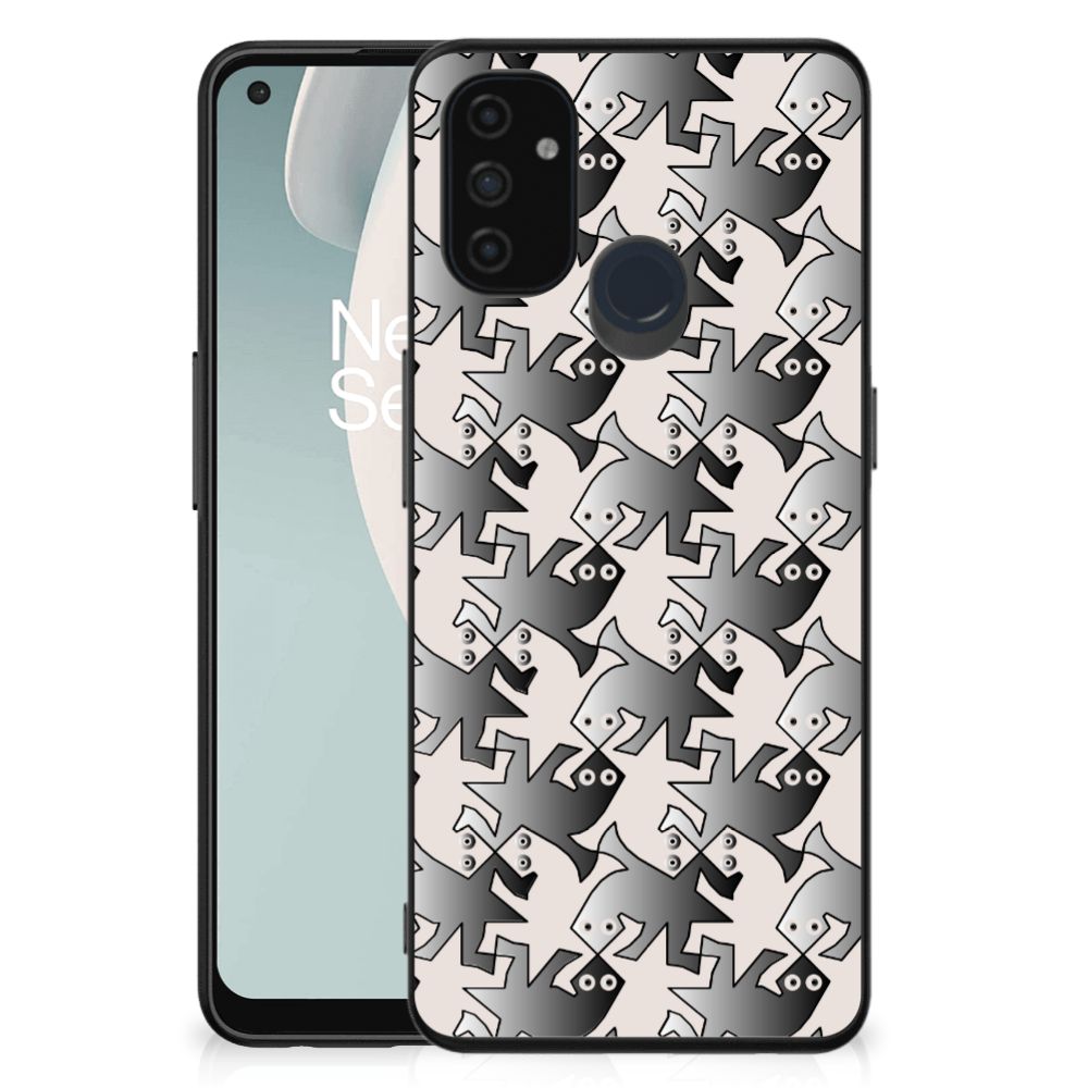 OnePlus Nord N100 Dierenprint Telefoonhoesje Salamander Grey
