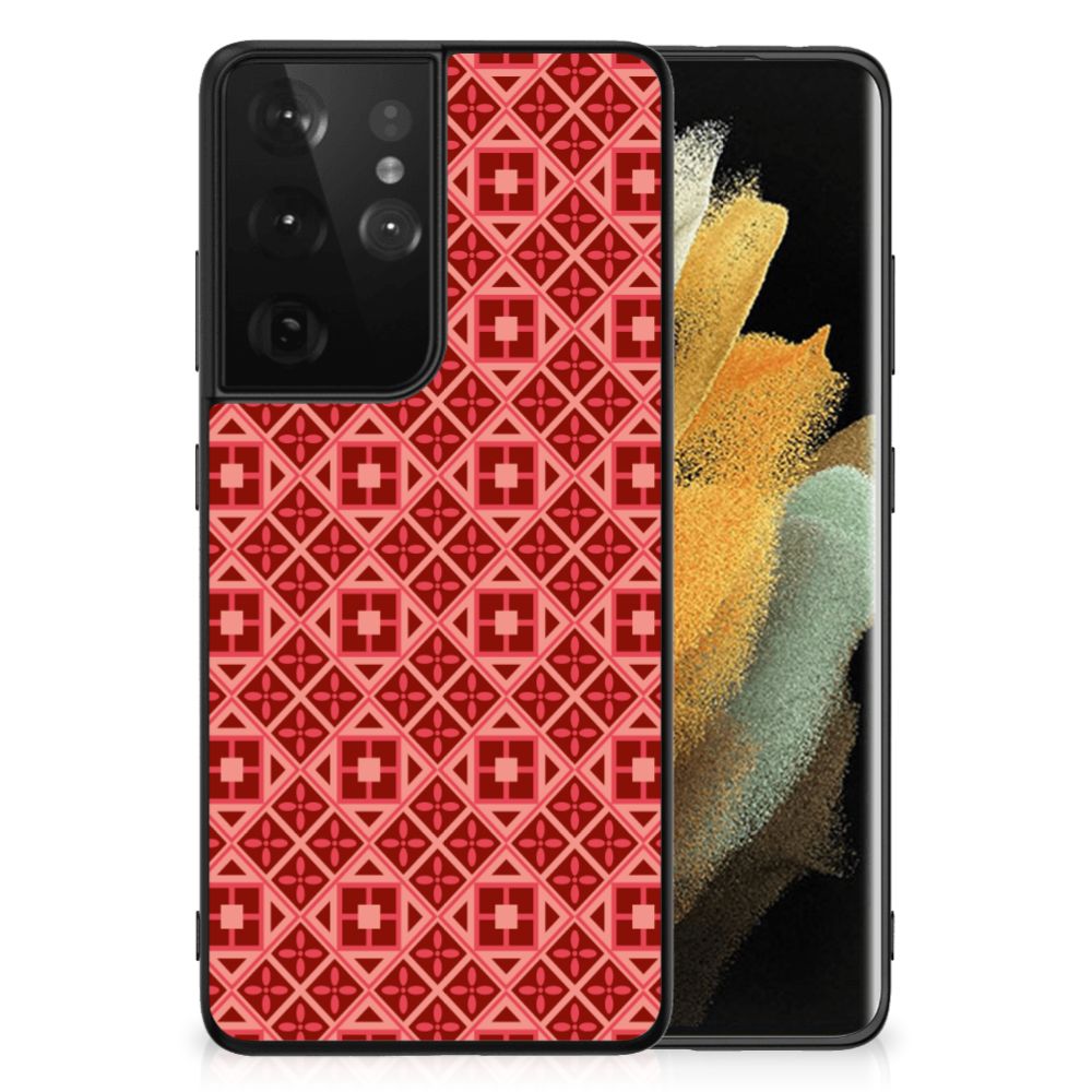 Samsung Galaxy S21 Ultra Back Case Batik Rood B2C Telecom