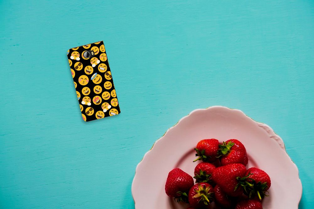Huawei Y5 2 | Y6 Compact Hoesje met Magneet Emoji