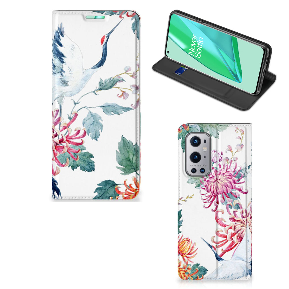 OnePlus 9 Pro Hoesje maken Bird Flowers