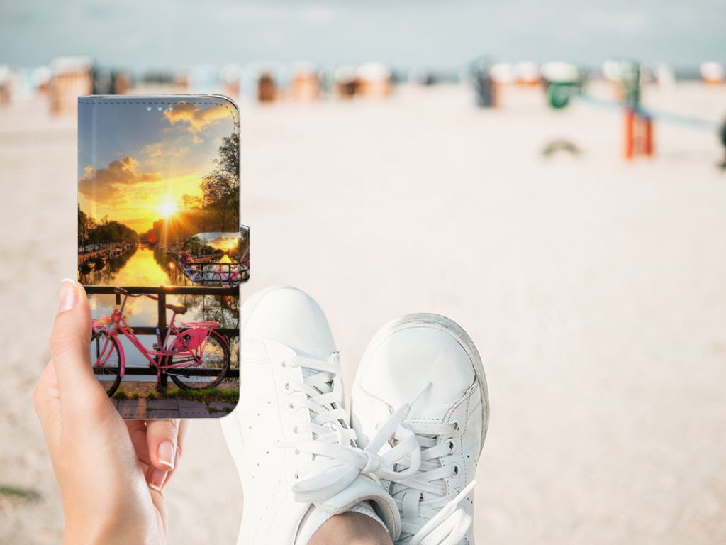 Huawei P40 Lite Flip Cover Amsterdamse Grachten