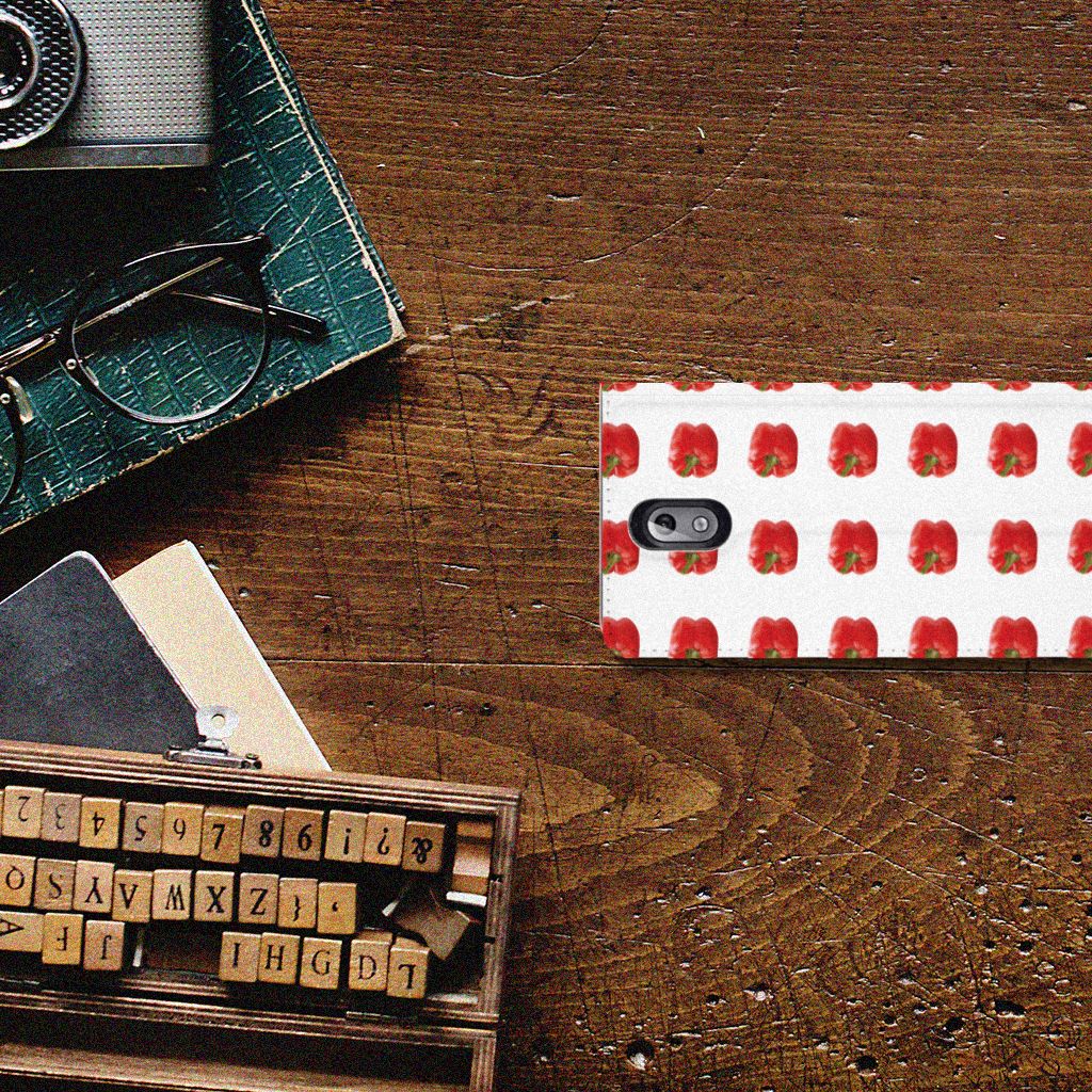 Nokia 3.1 (2018) Flip Style Cover Paprika Red