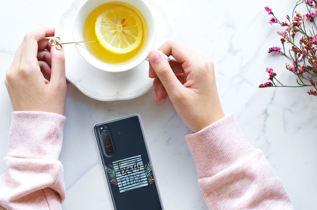 Sony Xperia 5II Telefoonhoesje met Naam Boho Beach B2C Telecom