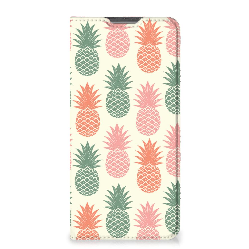 Motorola Moto G52 | Moto G82 Flip Style Cover Ananas - B2C Telecom
